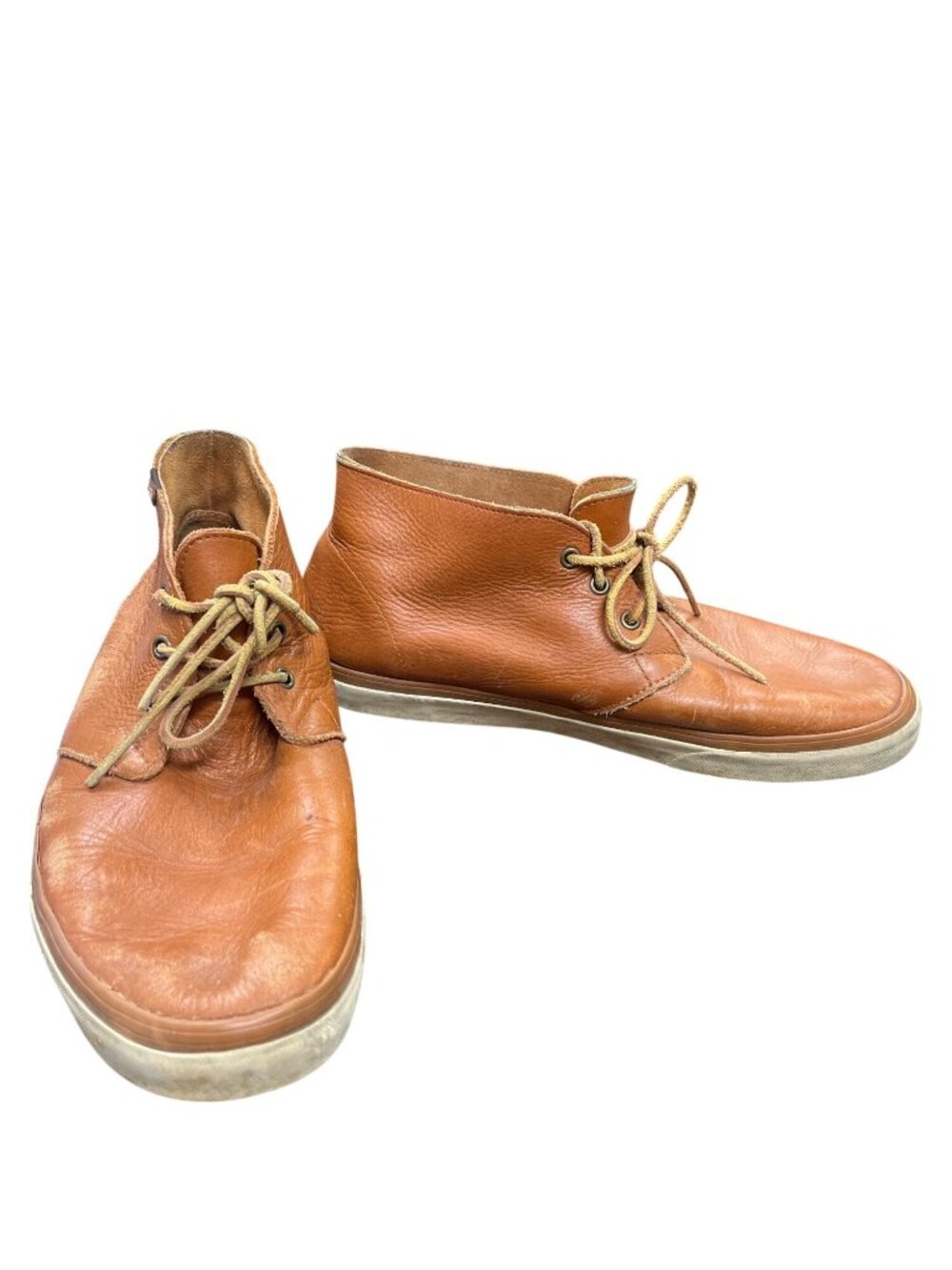 Vans Nubuck mens brown leather casual ankle boots sz 12 SKU 10-028